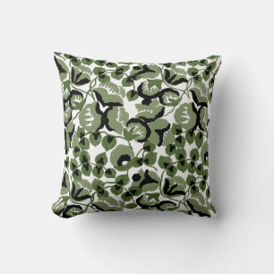 Süße Erbse (Olive) Fine Art Kissen