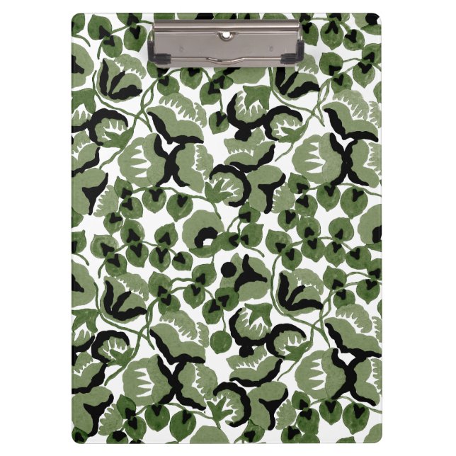 Süße Erbse (Olive) Fine Art Klemmbrett (Vorderseite)