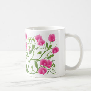 Süße Erbsen-Garten-Blumen-Tasse Tasse