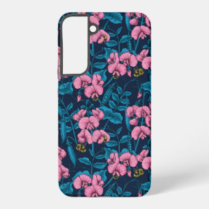 Süße Erbsen und Hummeln, rosa und blau Samsung Galaxy Hülle