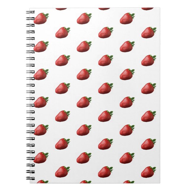 Süße Erdbeer-Frucht-Spiral-Notizbuch  Notizblock (Vorderseite)