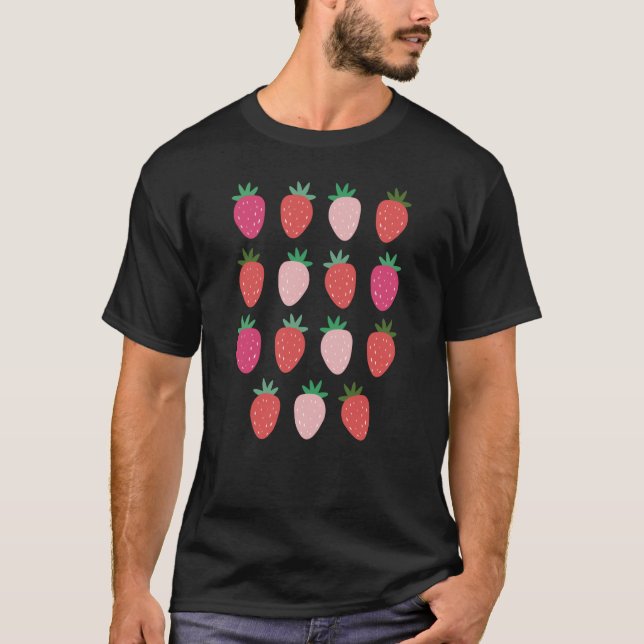 Süße Erdbeer Obstbauer Gemüsehändler T-Shirt (Vorderseite)