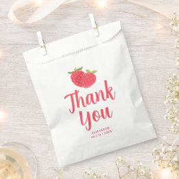 Süße Erdbeere zum 1. Geburtstag Danke Geschenktütchen
