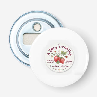 Süße Erdbeeren-Baby-Party & Erster Geburtstag Flaschenöffner
