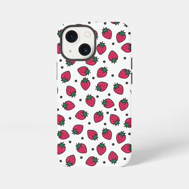 Süße Erdbeeren iPhone Hülle (Rückseite)