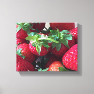 Süße Erdbeeren Leinwanddruck