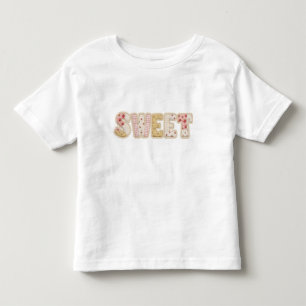 Süße Erdbeeren Patchwork-Quilted-Sommer-Design Kleinkind T-shirt