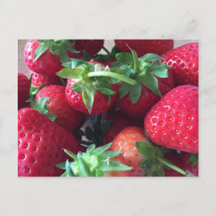 Süße Erdbeeren Postkarte