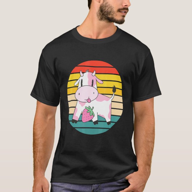 Süße Erdbeerkuh T-Shirt (Vorderseite)