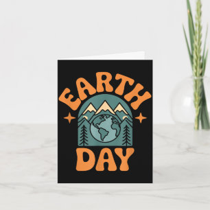 Süße Erde Tag Natur und Planet für die ganze Famil Karte