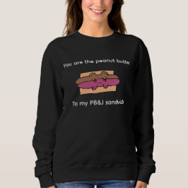 Süße Erdnussbutter-Paare  Sweatshirt