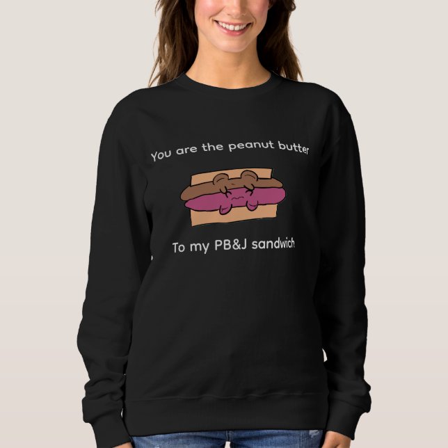 Süße Erdnussbutter-Paare  Sweatshirt (Vorderseite)