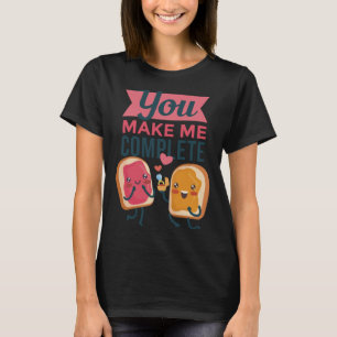 Süße Erdnussbutter- und Gelee-PB&J-Paare T-Shirt