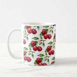 Süße Ernte Aquarell Kirschen Tasse