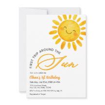 Süße erste Reise um die Sonne 1. Geburtstag