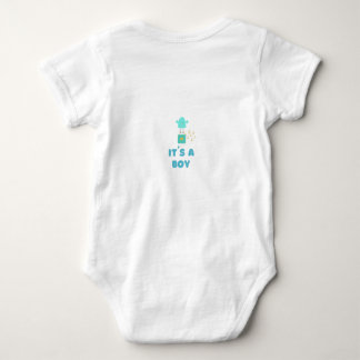 Süße "Es ist ein Junge"-Baby-Shower-Cartoon Baby Strampler