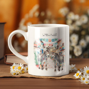 Süße Esel Glückliche kleine Tasse Monogramm