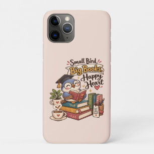 Süße Eule beim Lesen von Büchern Illustrationsnoti Case-Mate iPhone Hülle