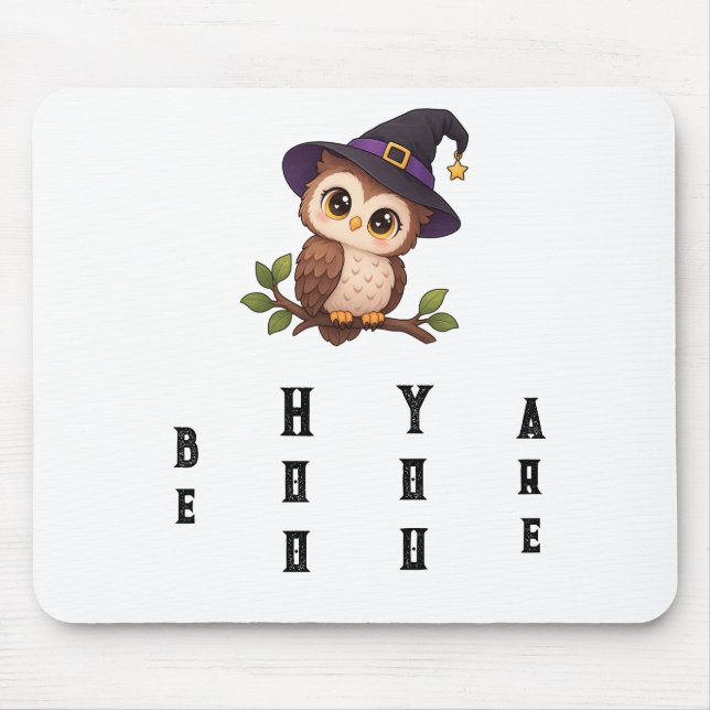 Süße Eule Mousepad (Vorne)