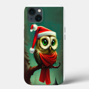 Süße Eule Rustikaler Vintage-Weihnachten Case-Mate iPhone Hülle