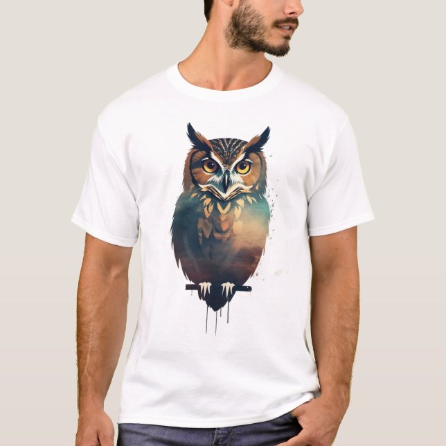 süße Eule T-Shirt (Vorderseite)