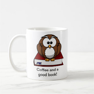 Süße Eulen-Buch-Tasse Tasse