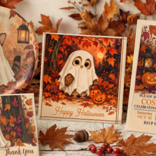 Süße Eulen-Geister-Kostenüm Halloween-Party Servie Serviette