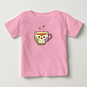 Süße Eulen-Teetasse - Zwinkerndes Auge und funkeln Baby T-shirt