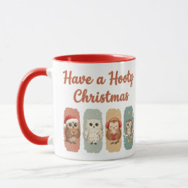 Süße Eulen-Weihnachten – Hooty Feiertage Tasse