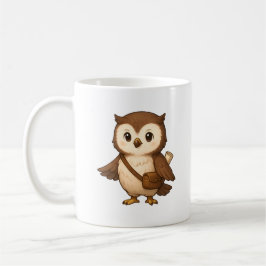 Süße Eulenillustration – Okojo und Freunde Illust Kaffeetasse