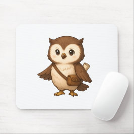 Süße Eulenillustration – Okojo und Freunde Illust Mousepad