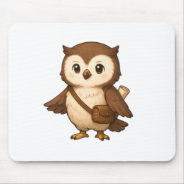 Süße Eulenillustration – Okojo und Freunde Illust Mousepad