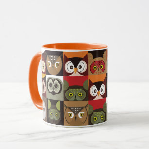 Süße Eulenmuster Tasse