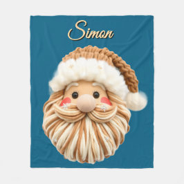 Süße falsche Garn-Weihnachtsmann-Häkeln Fleecedecke