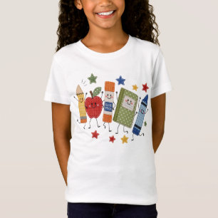 Süße falsche Patch-Rückkehr-zur-Schule-Geschenke f T-Shirt