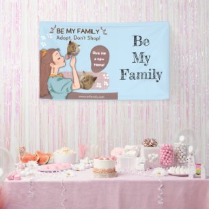 Süße familienstolze Katzenliebhaber und Haustierfa Banner