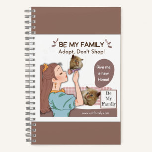 Süße familienstolze Katzenliebhaber und Haustierfa Notizbuch