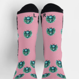 Süße Fantasie-verspielte Blaue Pfau, Crew Socken