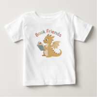 Süße, fantasievolle Buchfreunde lesen Drache Baby