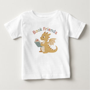 Süße, fantasievolle Buchfreunde lesen Drache Baby T-shirt