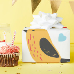 Süße fantasievolle bunte Vögel Muster Verpackung Geschenkpapier