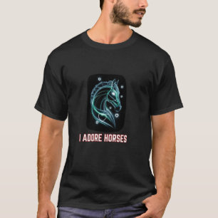 Süße Fantasy-Pferd Liebe Reiten Deko T-Shirt