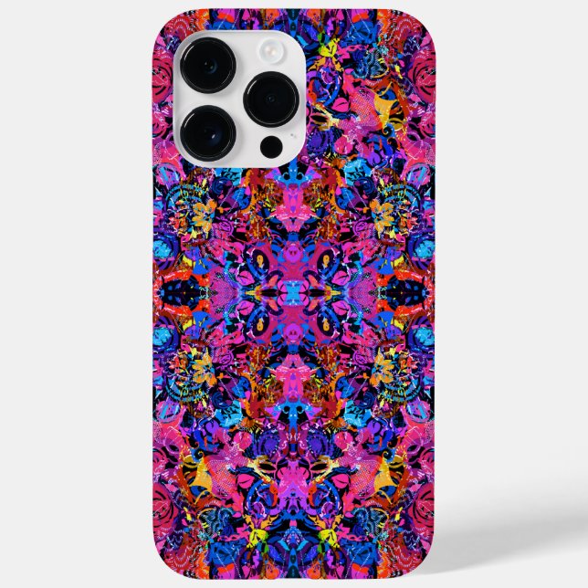 Süße farbenfrohe abstrakte Blumenmuster Case-Mate iPhone Hülle (Rückseite)