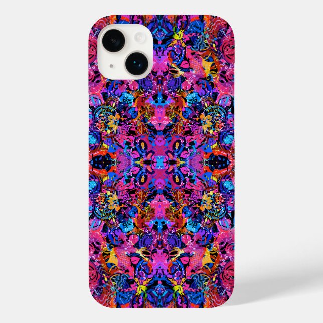 Süße farbenfrohe abstrakte Blumenmuster Case-Mate iPhone Hülle (Rückseite)