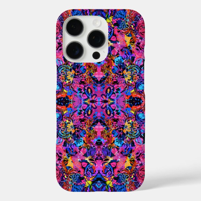 Süße farbenfrohe abstrakte Blumenmuster Case-Mate iPhone Hülle (Rückseite)