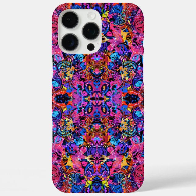 Süße farbenfrohe abstrakte Blumenmuster Case-Mate iPhone Hülle (Rückseite)