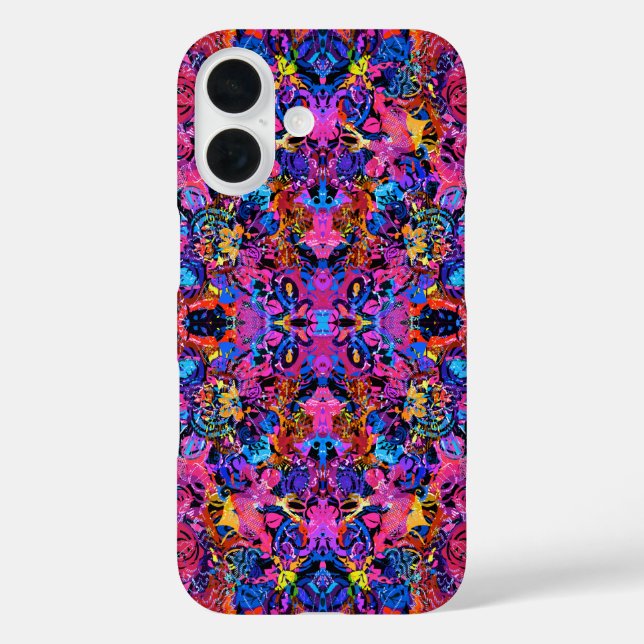 Süße farbenfrohe abstrakte Blumenmuster Case-Mate iPhone Hülle (Rückseite)
