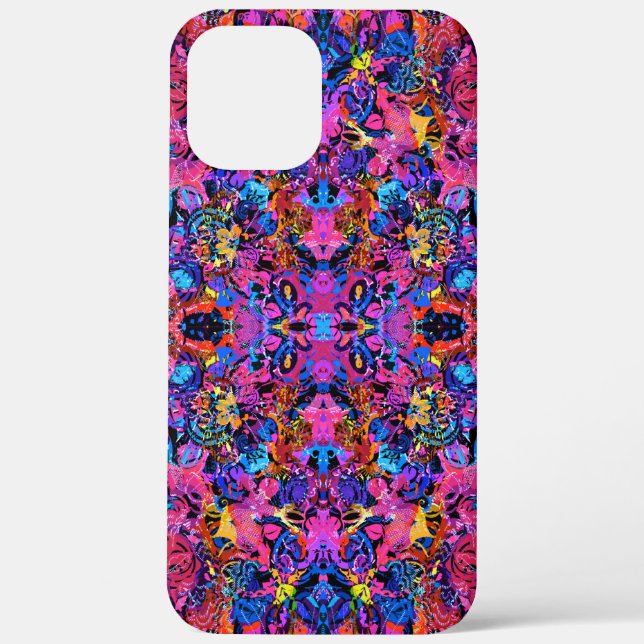 Süße farbenfrohe abstrakte Blumenmuster Case-Mate iPhone Hülle (Rückseite)