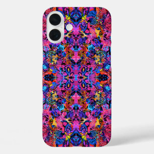 Süße farbenfrohe abstrakte Blumenmuster iPhone 16 Plus Hülle