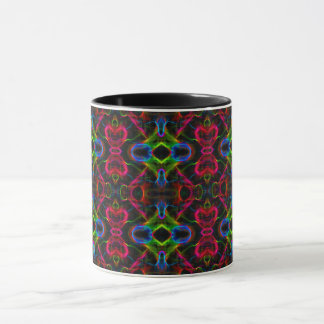 Süße farbenfrohe abstrakte Linien Tasse